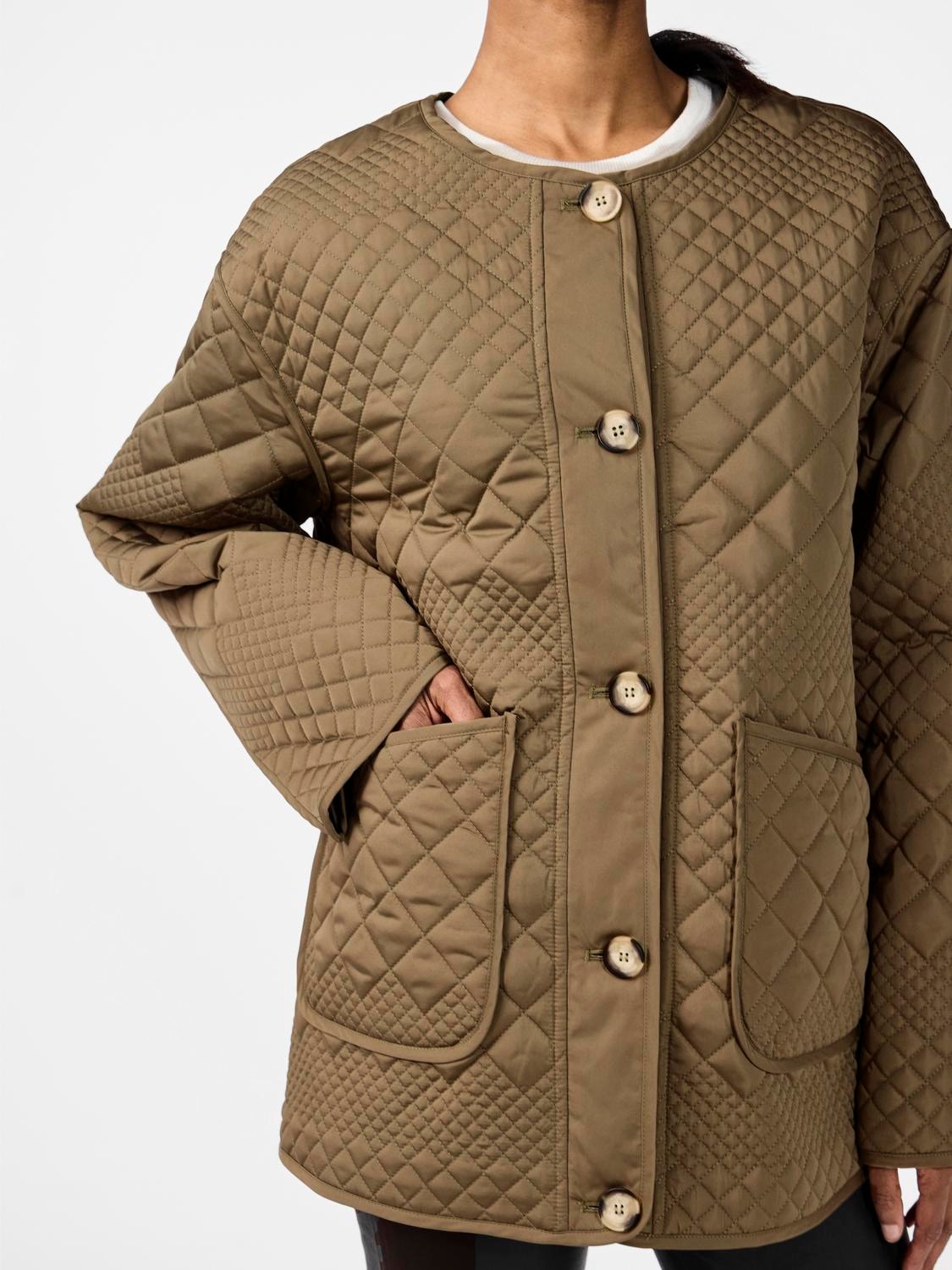 Y.A.S Yaslaurie Ls Padded Jacket - Capers