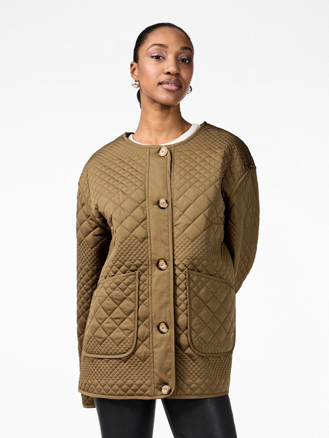 Y.A.S Yaslaurie Ls Padded Jacket - Capers