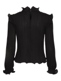 Yasphilina Ls High Neck Top S. - Black