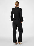 Yasphilina Ls High Neck Top S. - Black