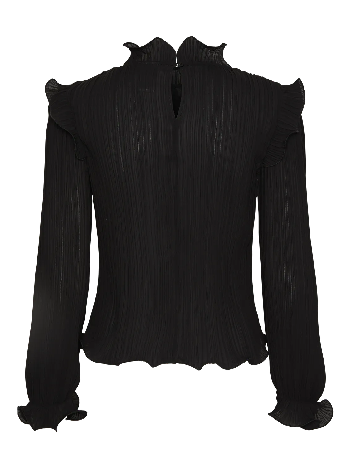 Yasphilina Ls High Neck Top S. - Black