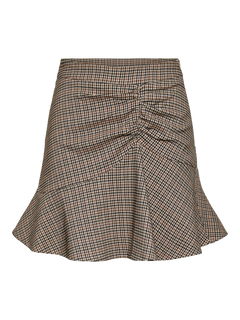 Yaschikka Hw Short Skirt - Chanterelle Chikka Checks