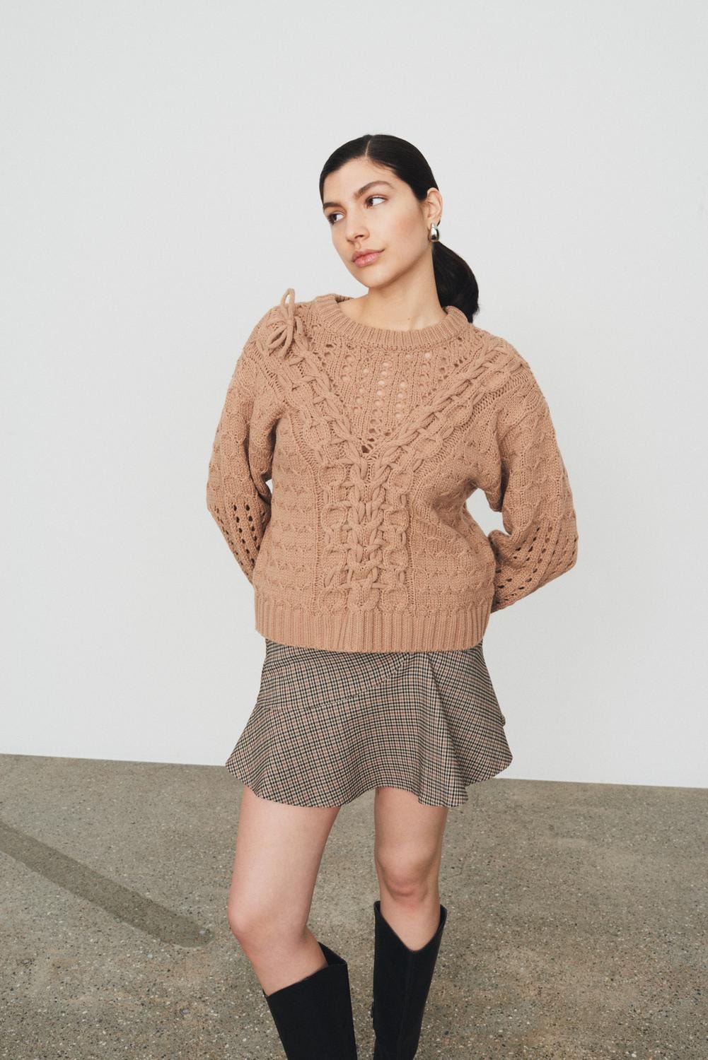 Yaschikka Hw Short Skirt - Chanterelle Chikka Checks