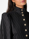 Yasripple Ls Dress - Black