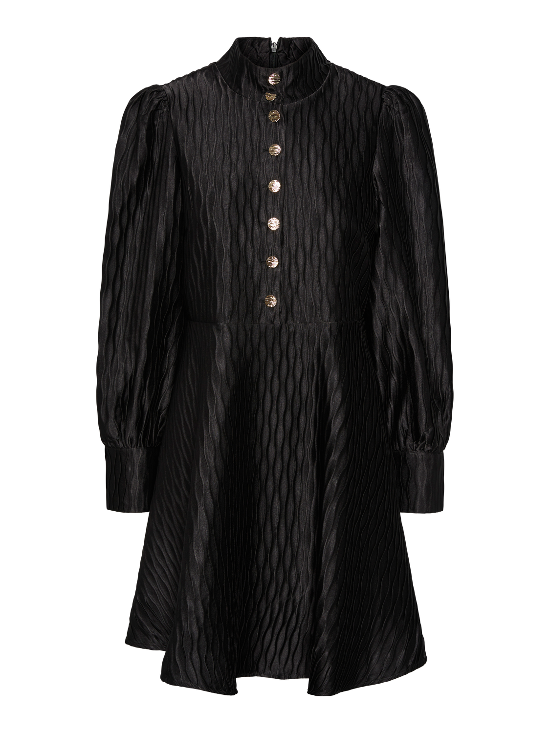 Yasripple Ls Dress - Black