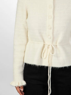 Yasthellis Ls Knit Cardigan - Birch