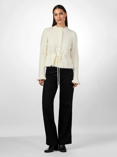 Yasthellis Ls Knit Cardigan - Birch