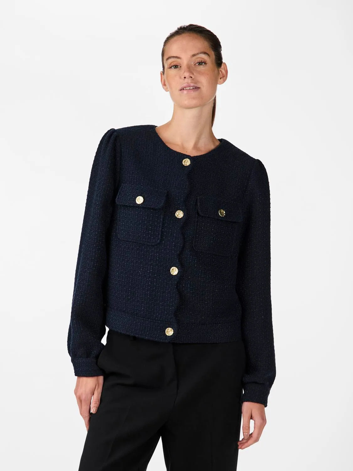 Yasjosephine Ls Jacket - Navy Blazer