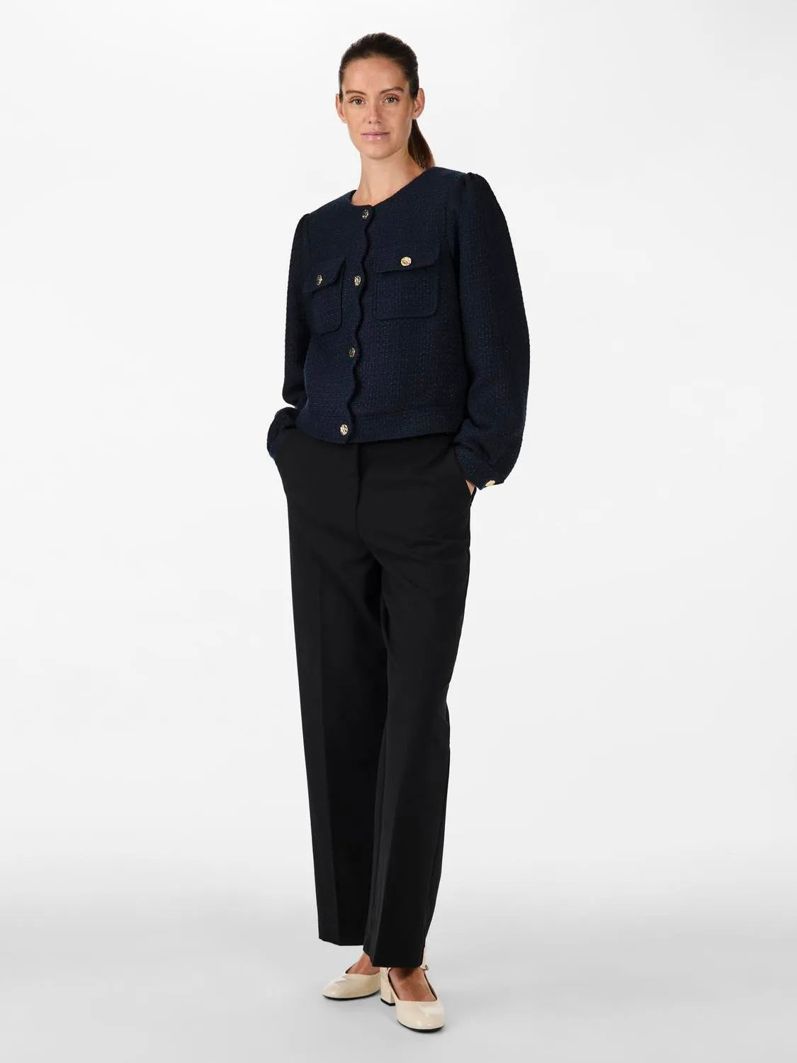 Yasjosephine Ls Jacket - Navy Blazer
