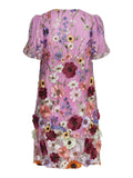 Yasflowering Ss Dress - Pink Lavender/Flower
