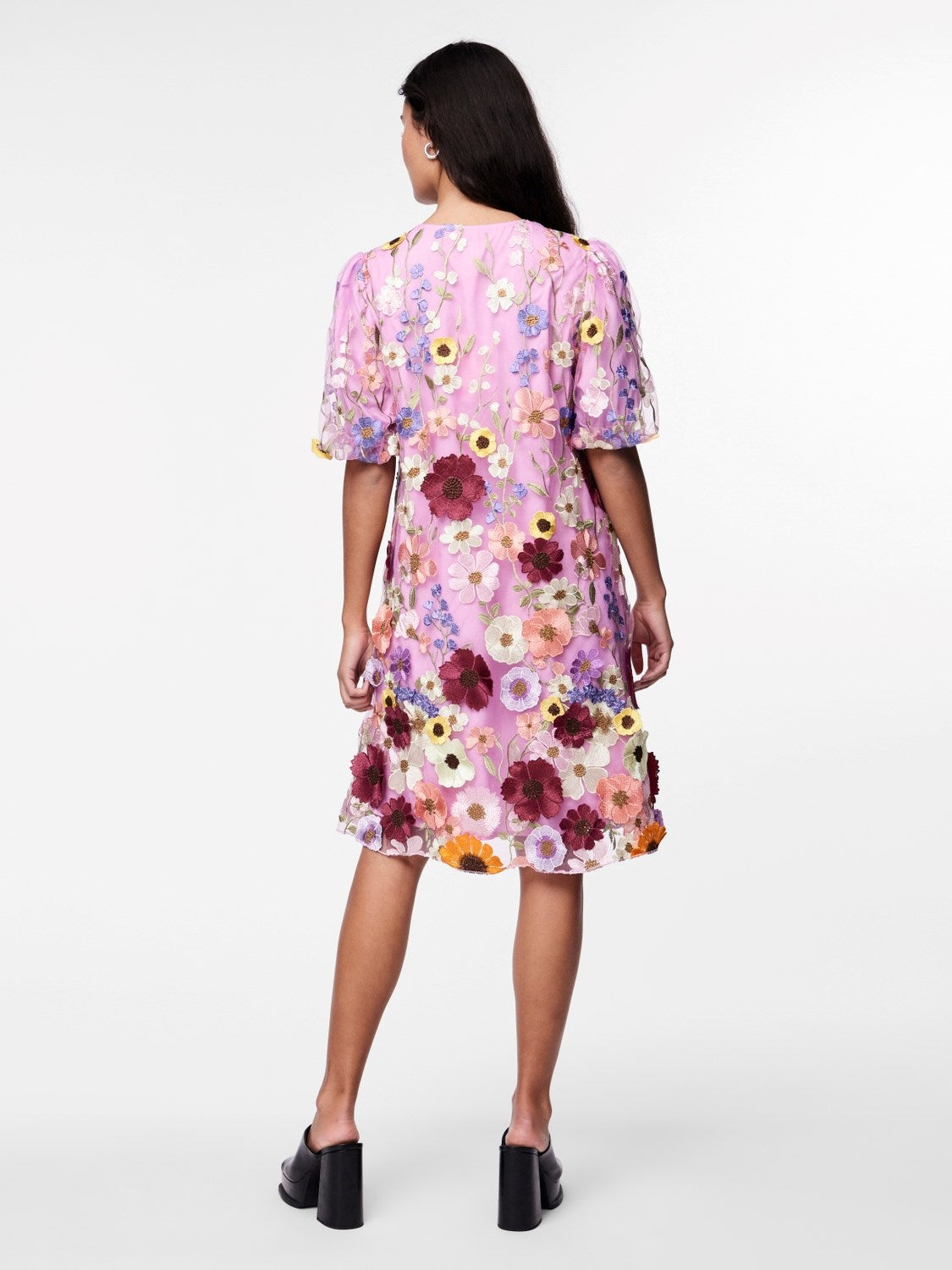 Yasflowering Ss Dress - Pink Lavender/Flower