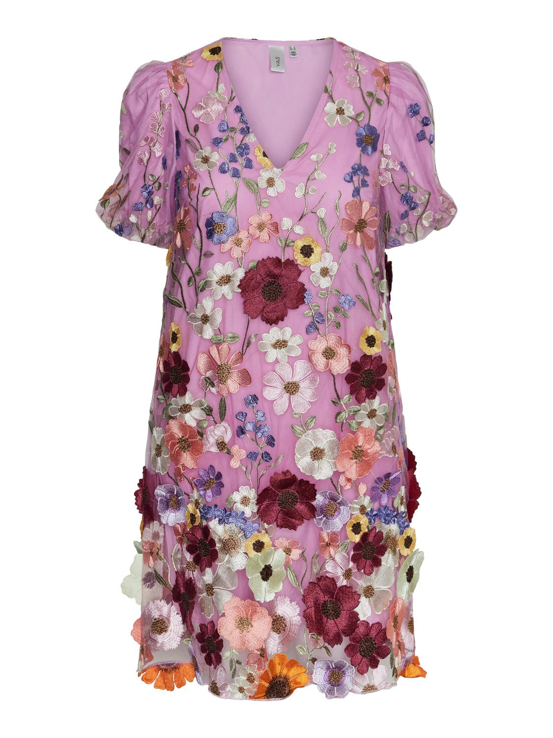 Yasflowering Ss Dress - Pink Lavender/Flower