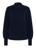 Y.A.S Yasfonny LS Knit Pullover - Navy Blazer