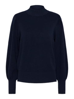 Yasfonny Ls Knit Pullover - Navy Blazer