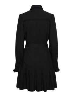 Yastilera Ls Shirt Dress - Black