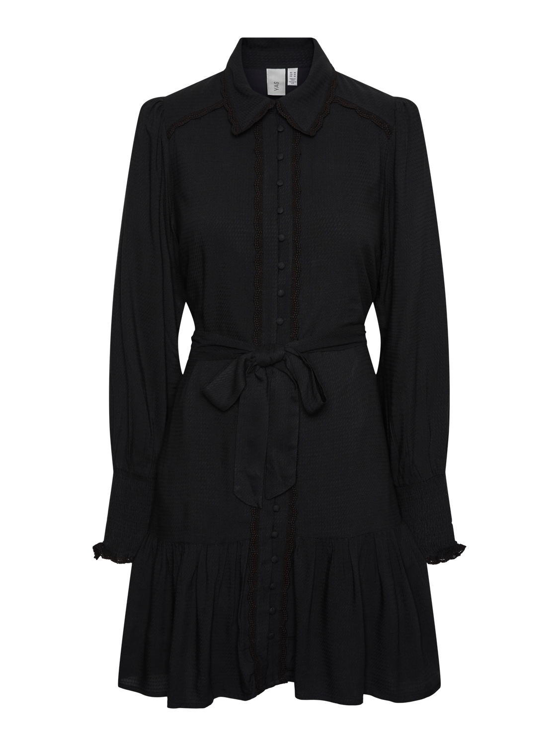 Yastilera LS Shirt Dress - Svart