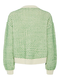 Yasgea Ls Knit Cardigan - Birch Medium Green