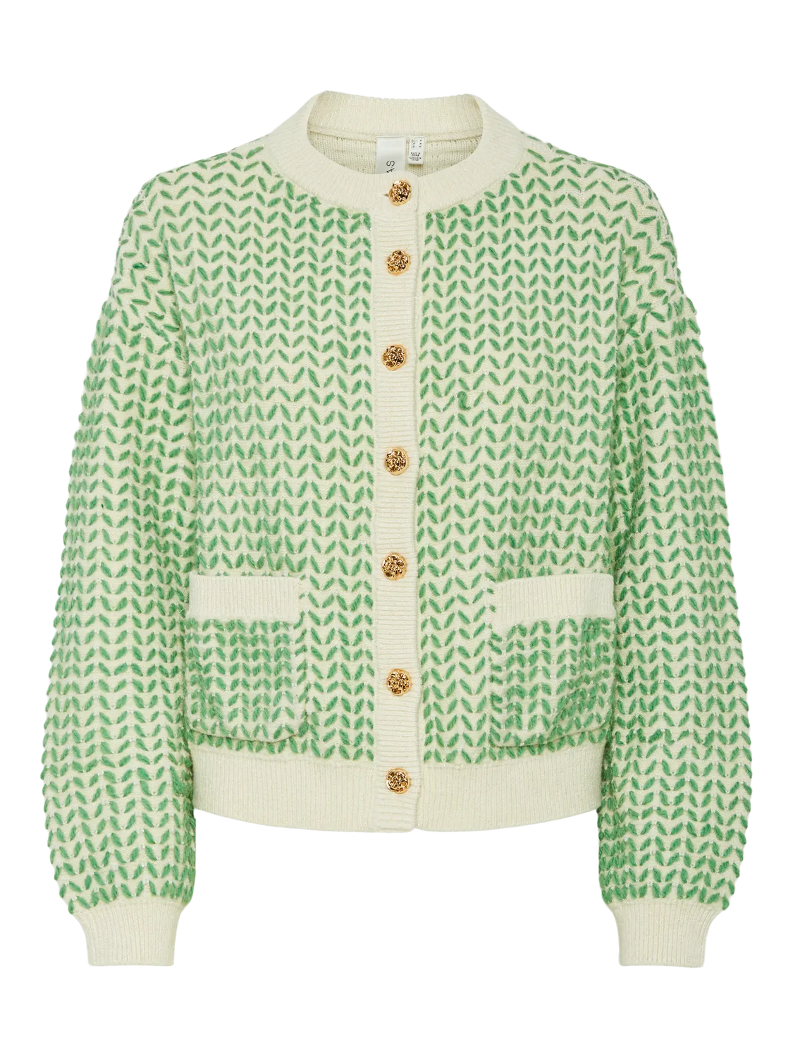 Yasgea Ls Knit Cardigan - Birch Medium Green