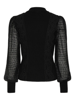 Yasstela Ls Knit Pullover - Black