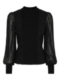 Yasstela Ls Knit Pullover - Black