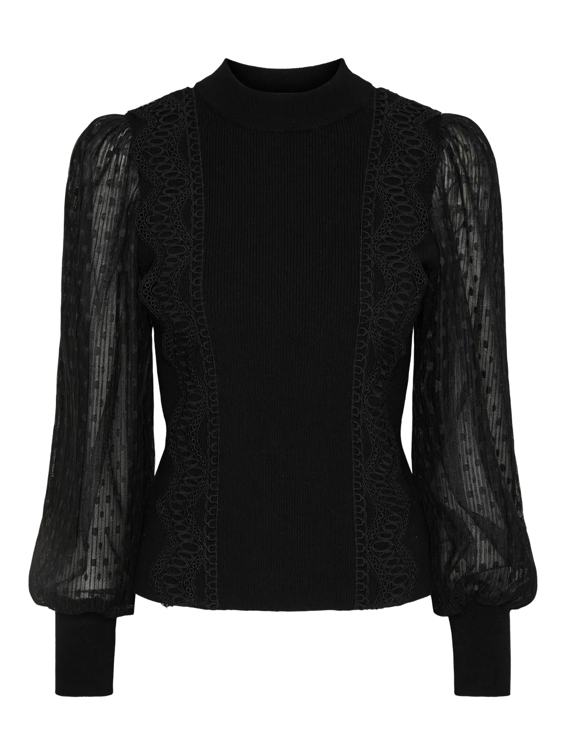 Yasstela Ls Knit Pullover - Black