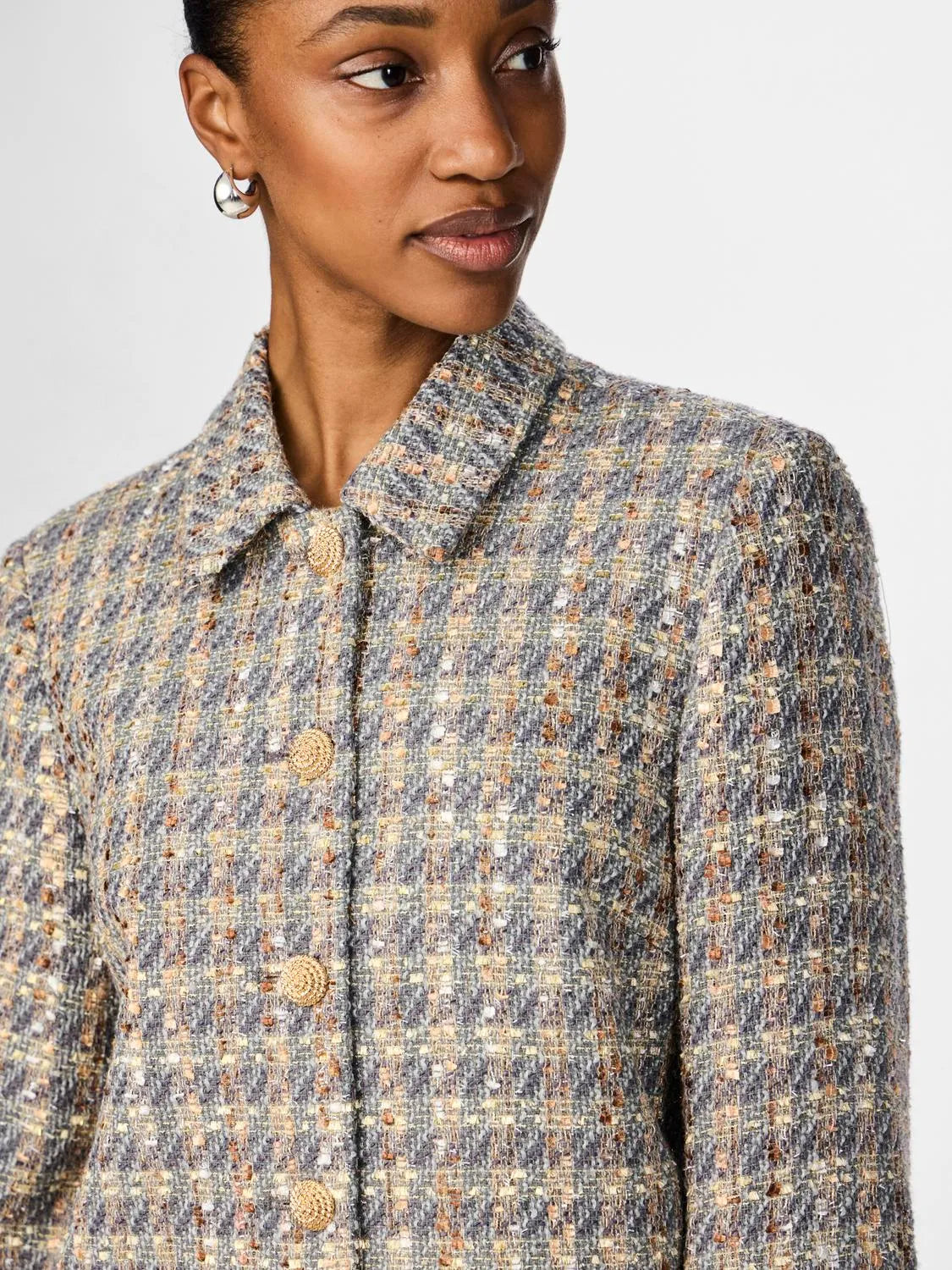 Yassiraz Ls Short Jacket - Silver Bullet