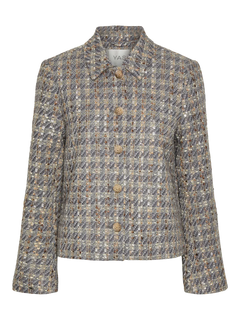 Yassiraz Ls Short Jacket - Silver Bullet