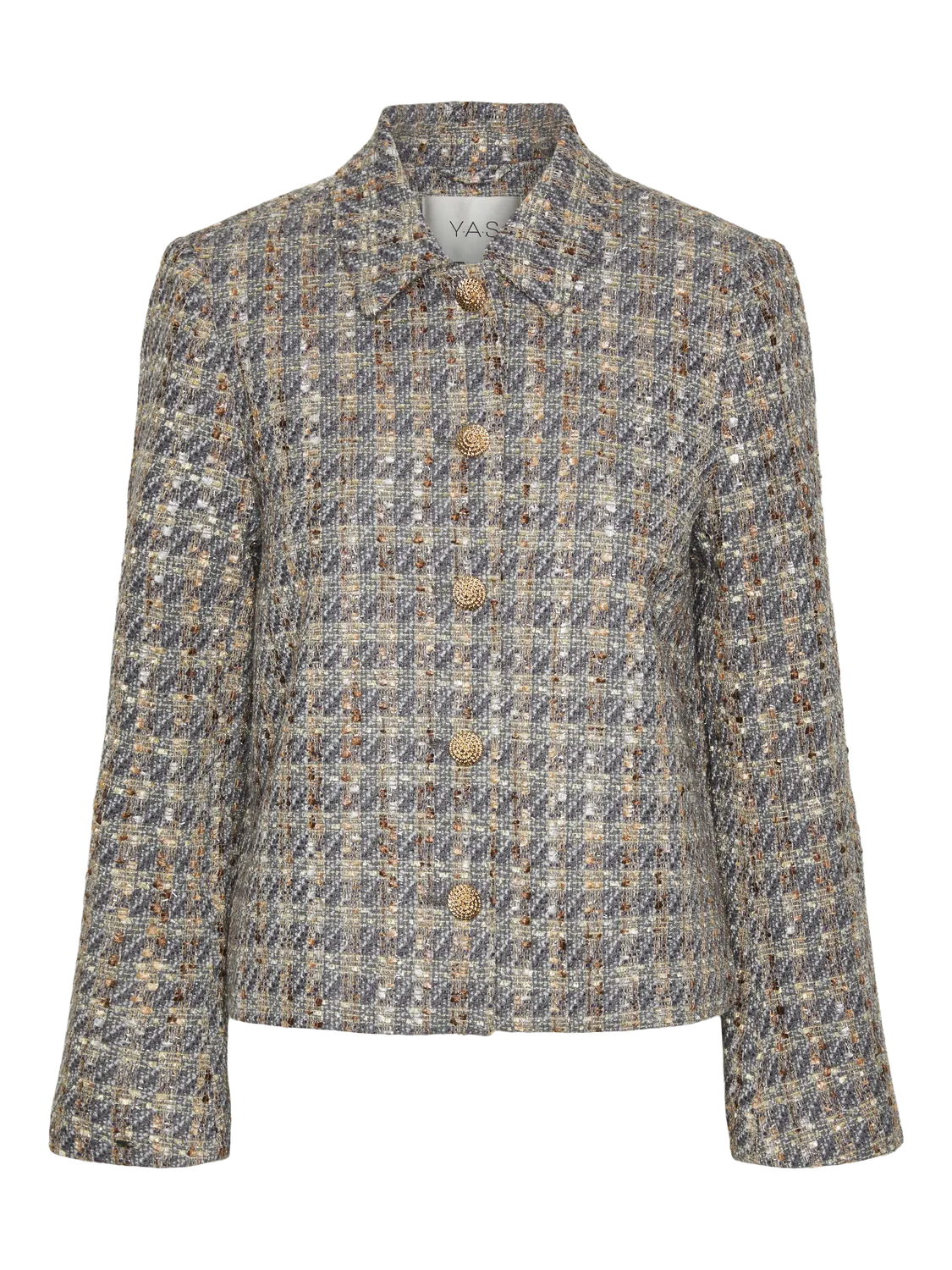Yassiraz Ls Short Jacket - Silver Bullet