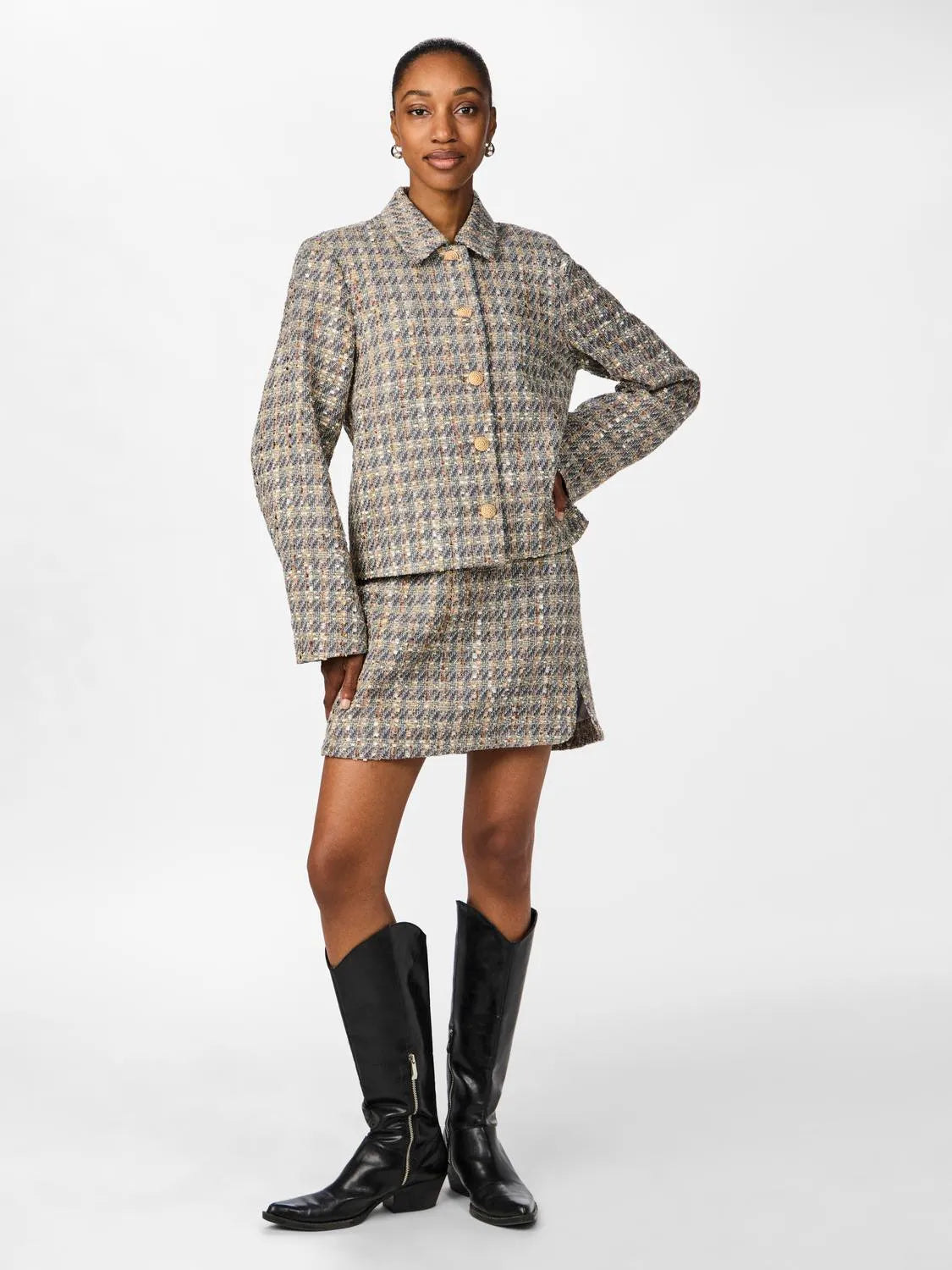 Yassiraz Ls Short Jacket - Silver Bullet