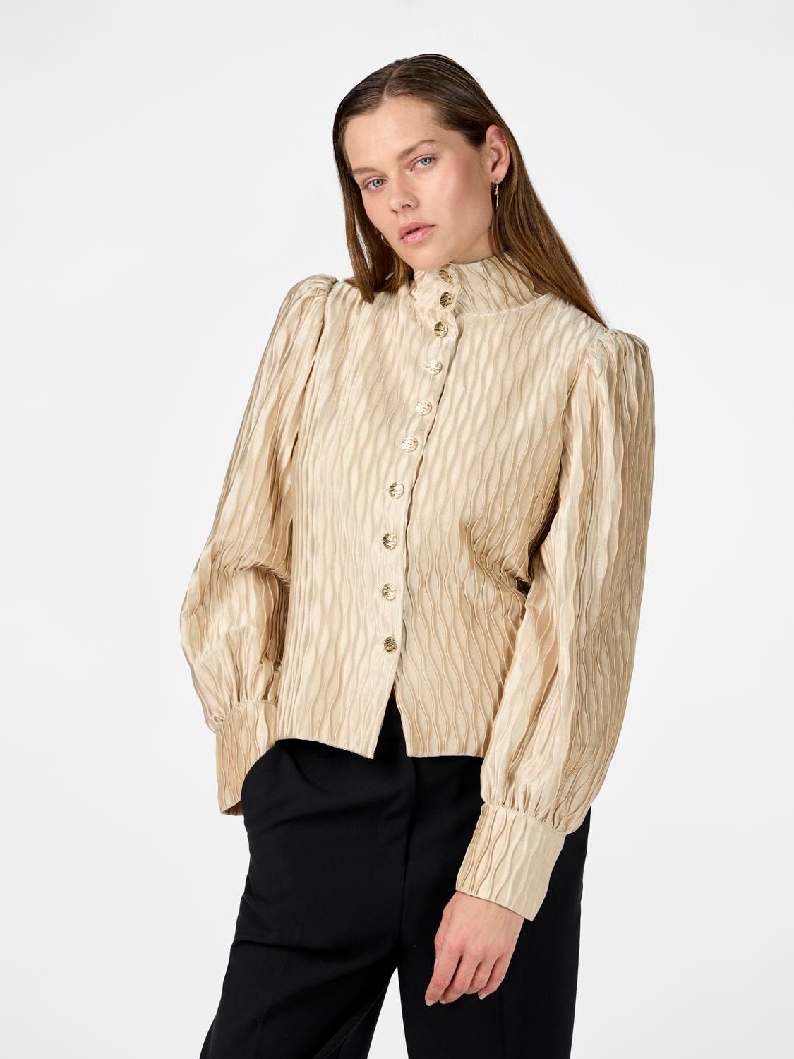 Yasripple Ls Shirt - Sheer Bliss