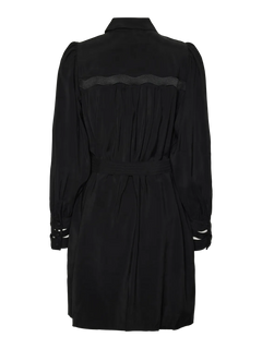 Yasunica Ls Shirt Dress S. - Black