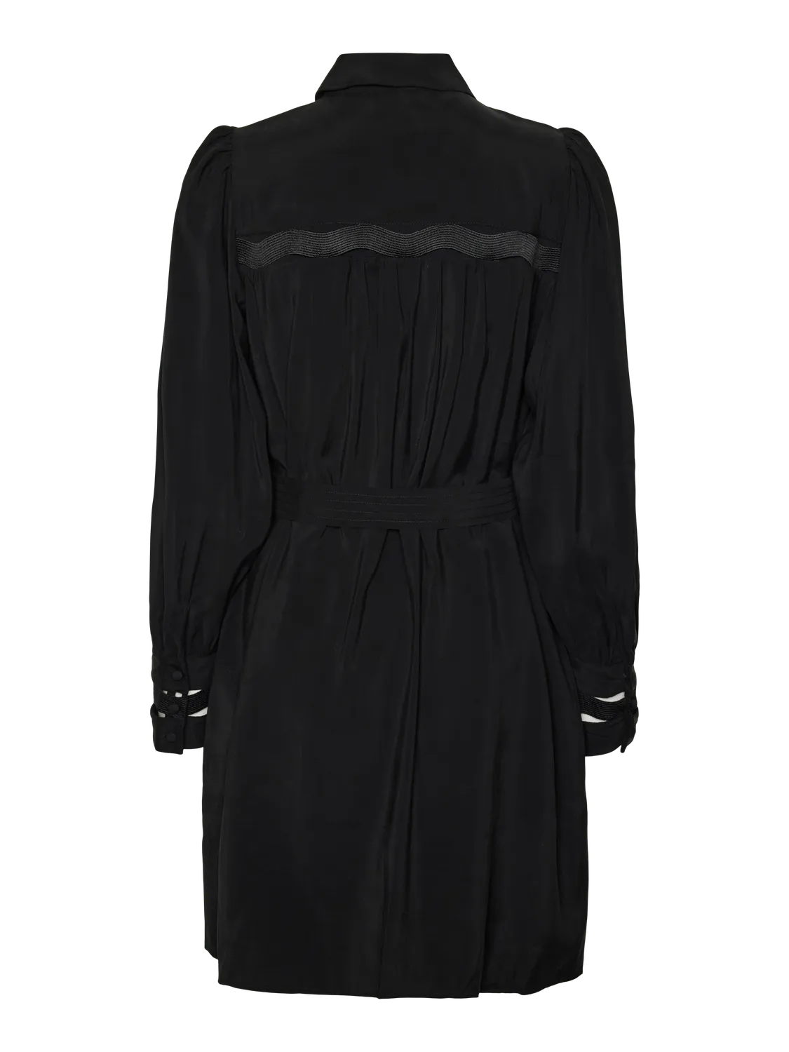 Yasunica Ls Shirt Dress S. - Black