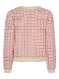 Yaslivia Ls Short Knit Kofta S. - Birch Raspberry Sorbet/Pirouette