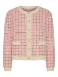 Yaslivia Ls Short Knit Kofta S. - Birch Raspberry Sorbet/Pirouette