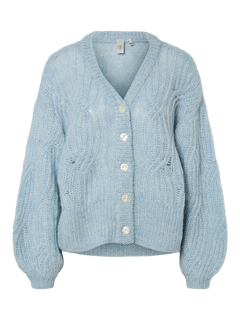 Yaszuma Ls Knit Cardigan - Clear Sky