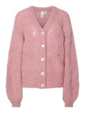 Yaszuma Ls Knit Cardigan - Lilas