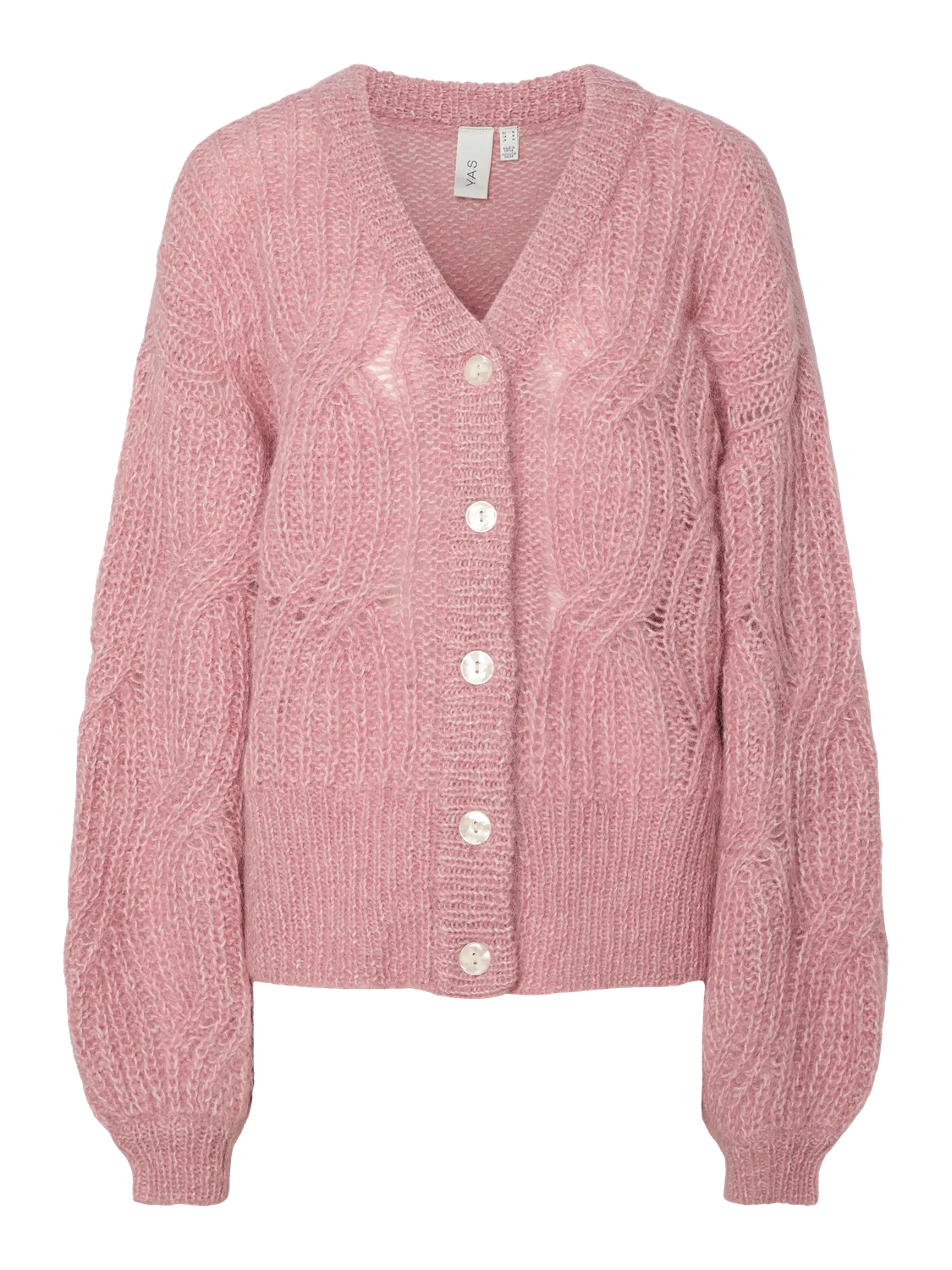 Yaszuma Ls Knit Cardigan - Lilas