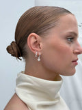 Mixed Medium Hoops - Silver