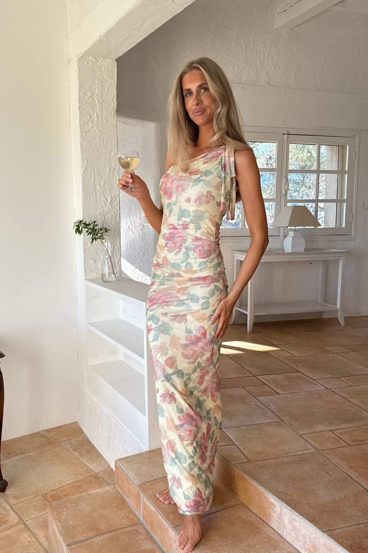 Novaic Mesh Dress - Pastel Garden