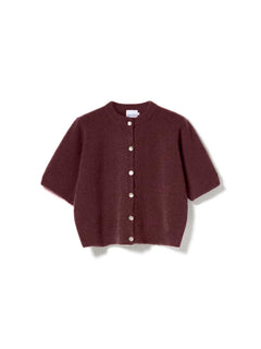 Kae Ss Knit Cardigan - Rust