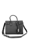Saint Laurent Sac De Jour Nano Leather Tote - Grey