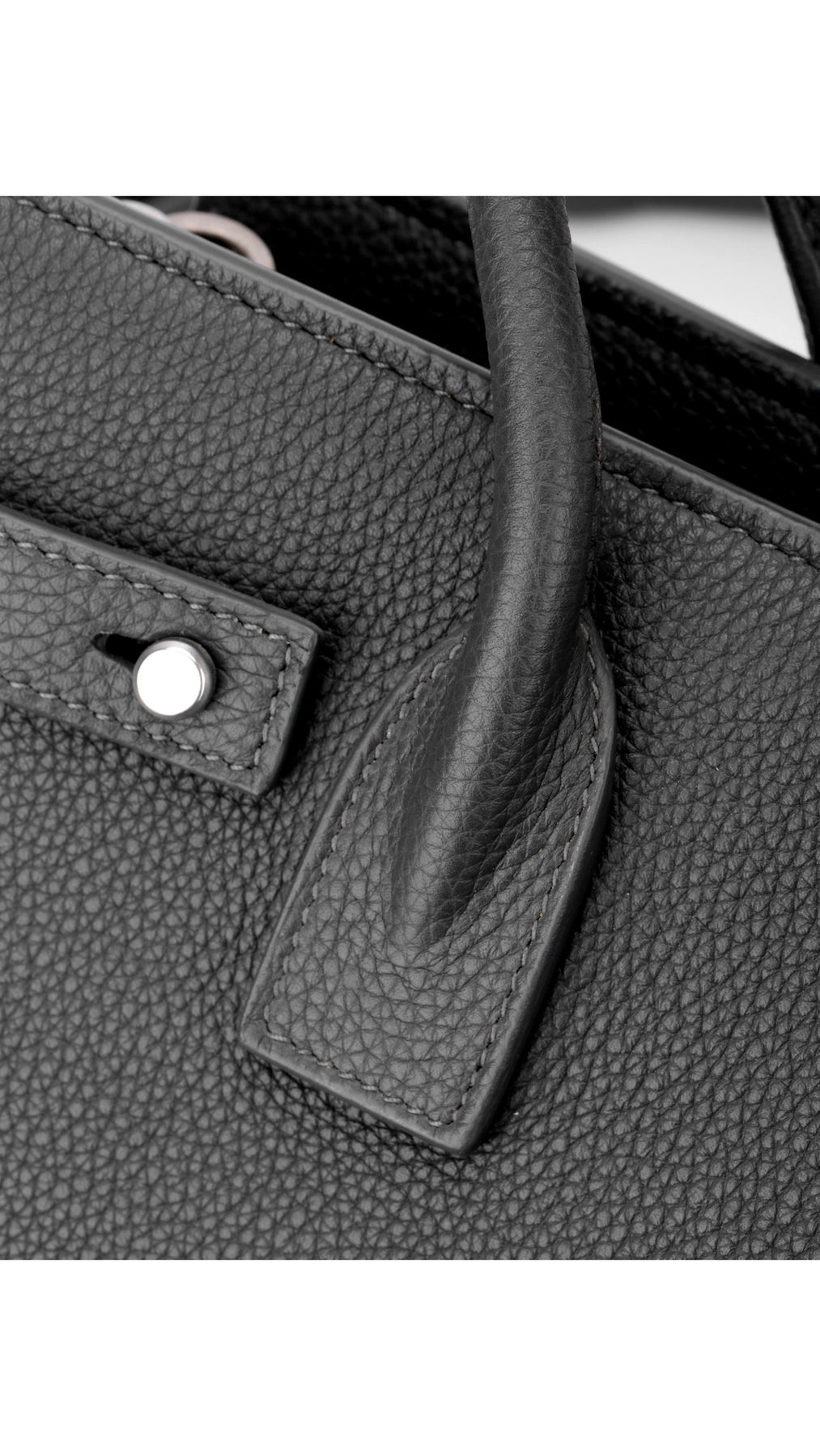 Saint Laurent Sac De Jour Nano Leather Tote - Grey