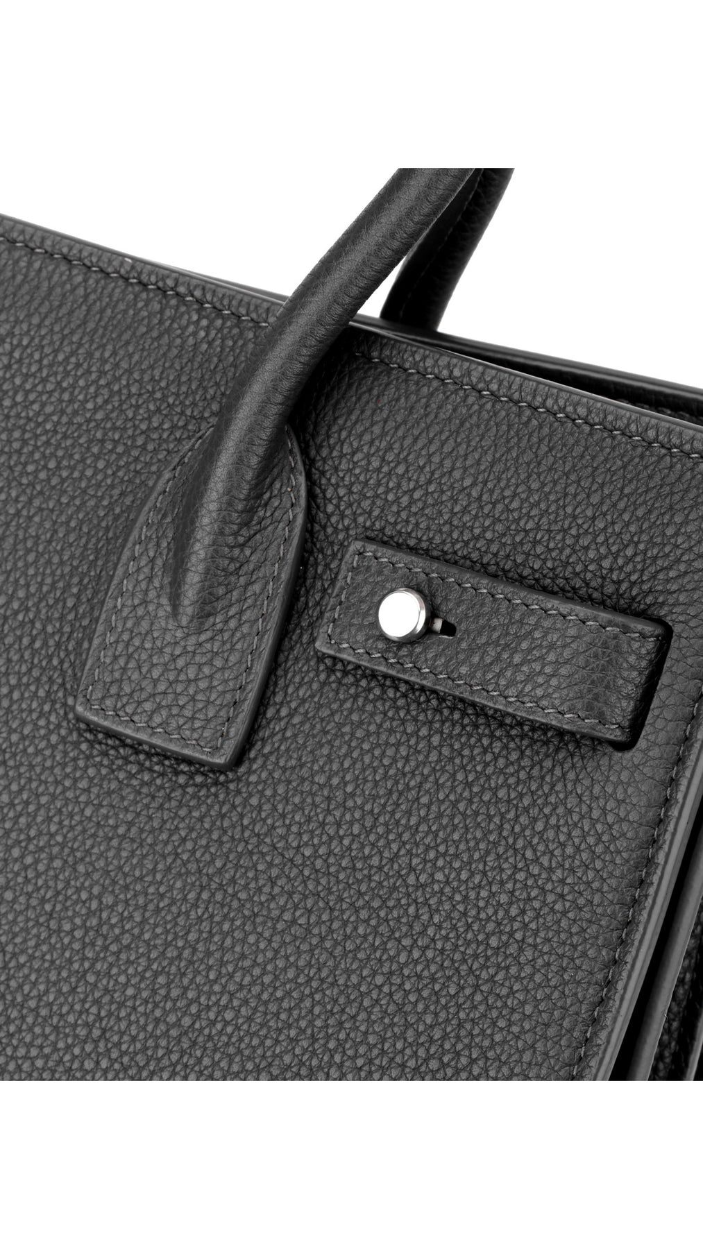 Saint Laurent Sac De Jour Nano Leather Tote - Grey