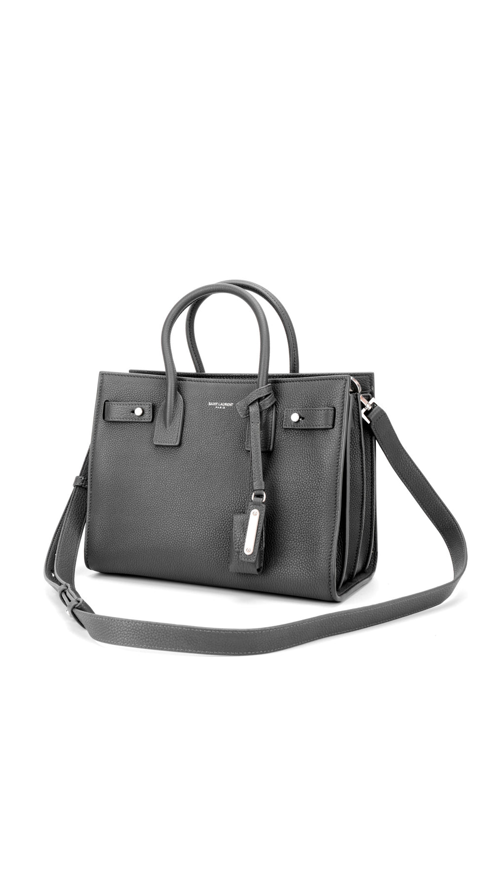 Saint Laurent Sac De Jour Nano Leather Tote - Grey