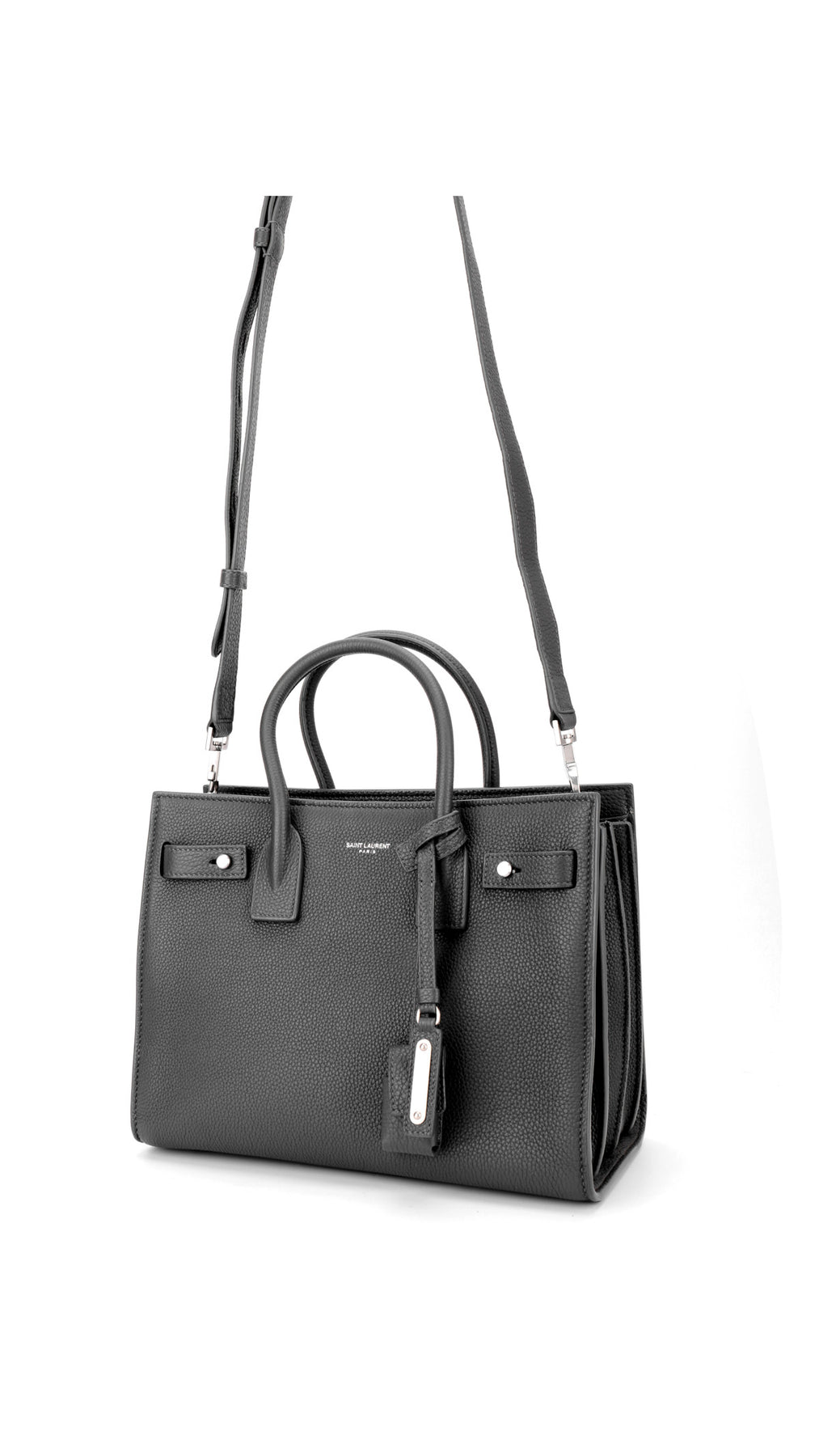 Saint Laurent Sac De Jour Nano Leather Tote - Grey