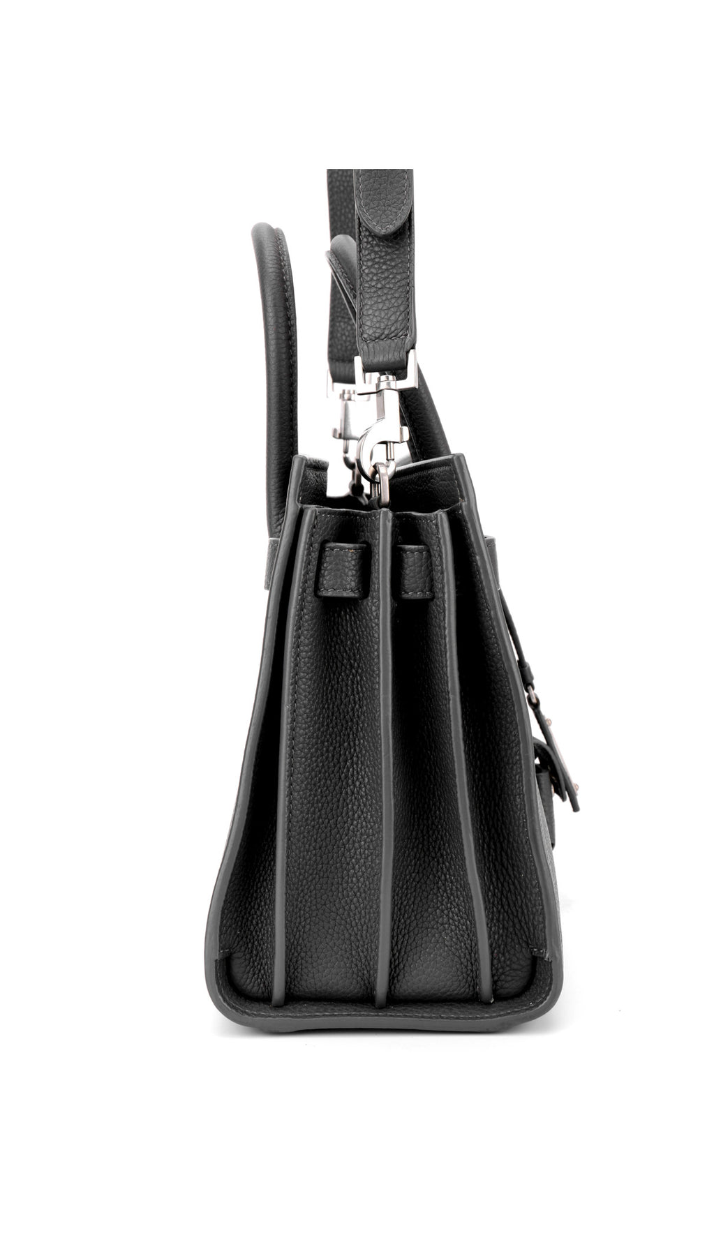 Saint Laurent Sac De Jour Nano Leather Tote - Grey