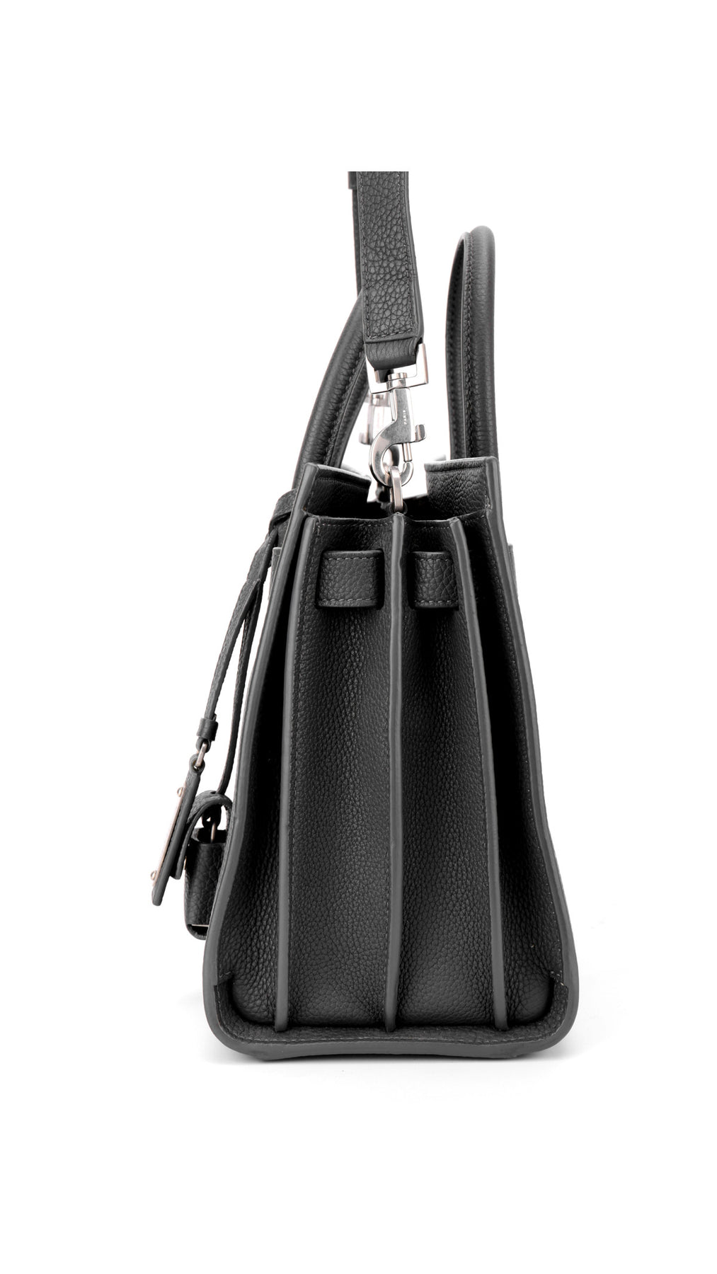 Saint Laurent Sac De Jour Nano Leather Tote - Grey