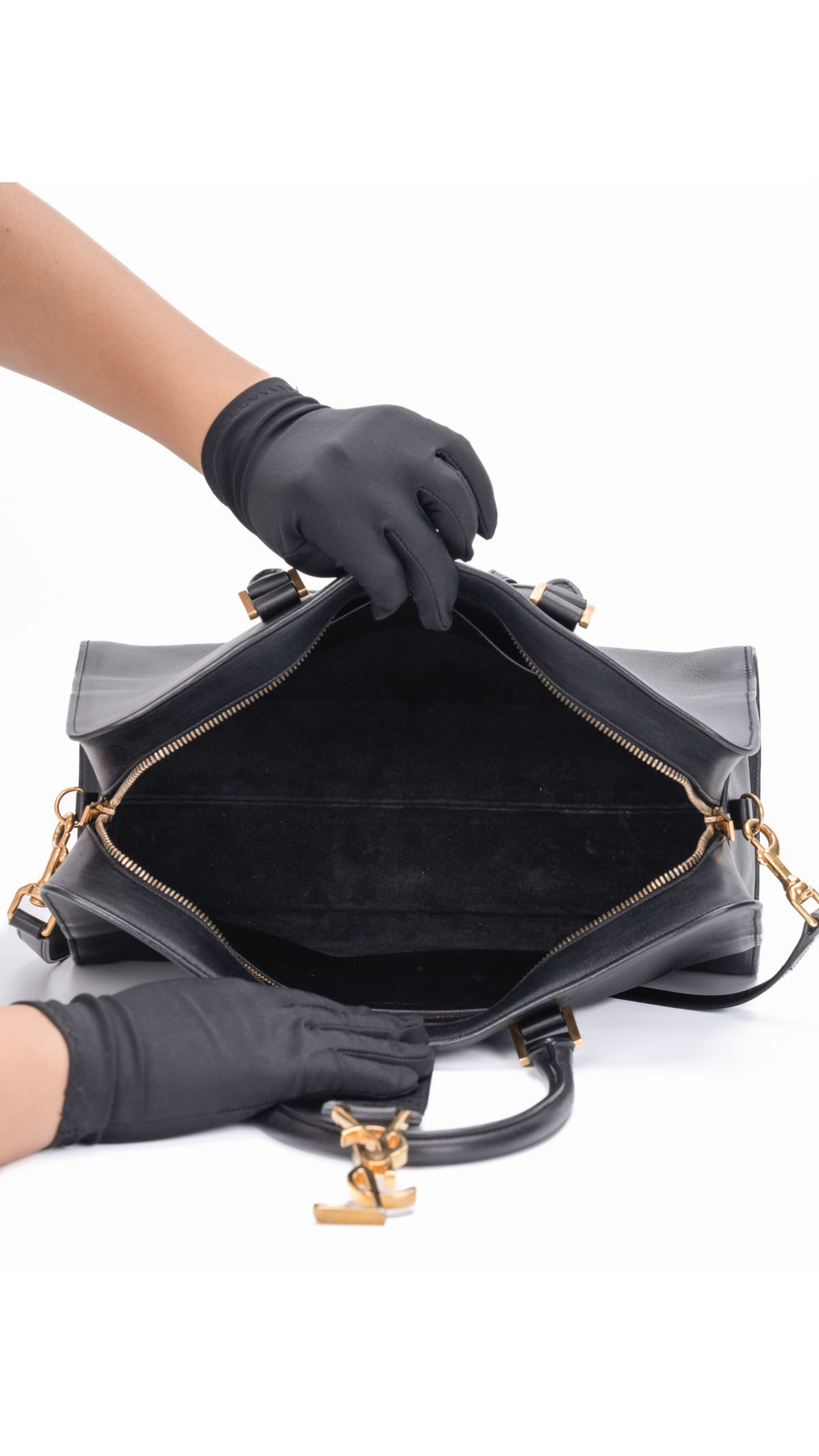 Saint Laurent Cabas Bag Medium - Svart