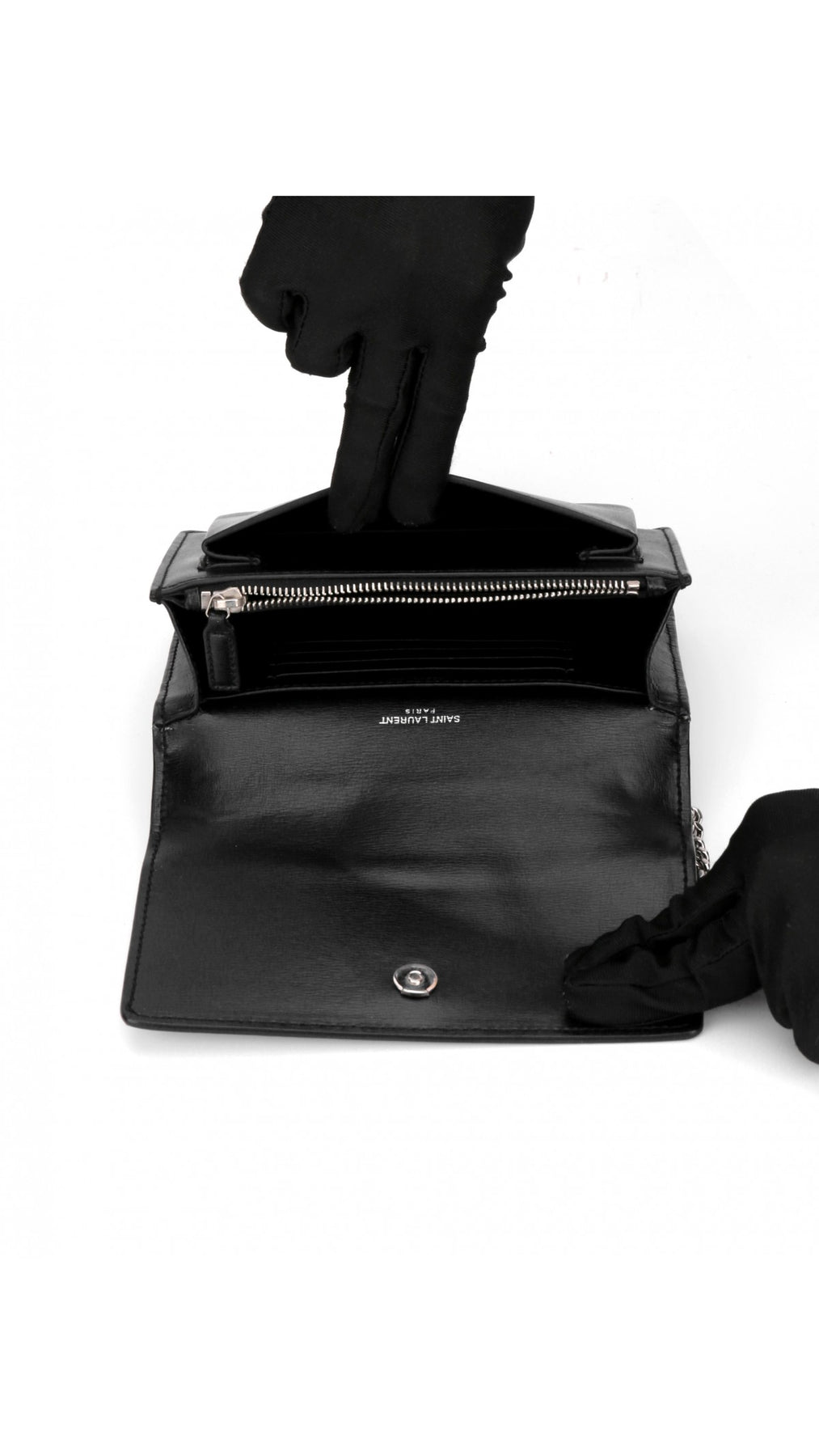 Saint Laurent Sunset Crossbody Bag - Svart