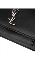 Saint Laurent Sunset Crossbody Bag - Svart